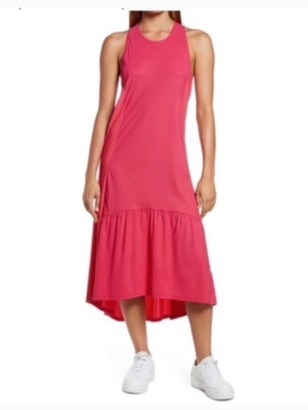 Sweaty Betty Ace Midi Dress in Pink size Small